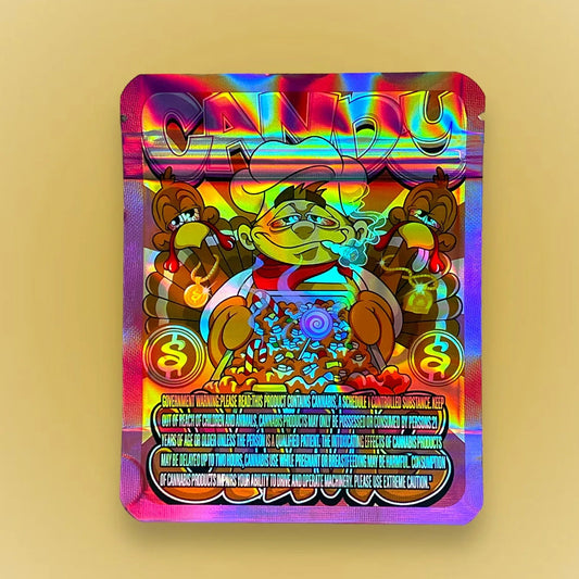 Candy Jams 3.5g Mylar Bag Holographic- Sherb Money Packaging Only - Black Unicorn Hub