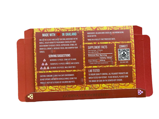 Polkadot Packaging Godiva Strawberries (Master Box Included) Empty Packaging - Black Unicorn Hub