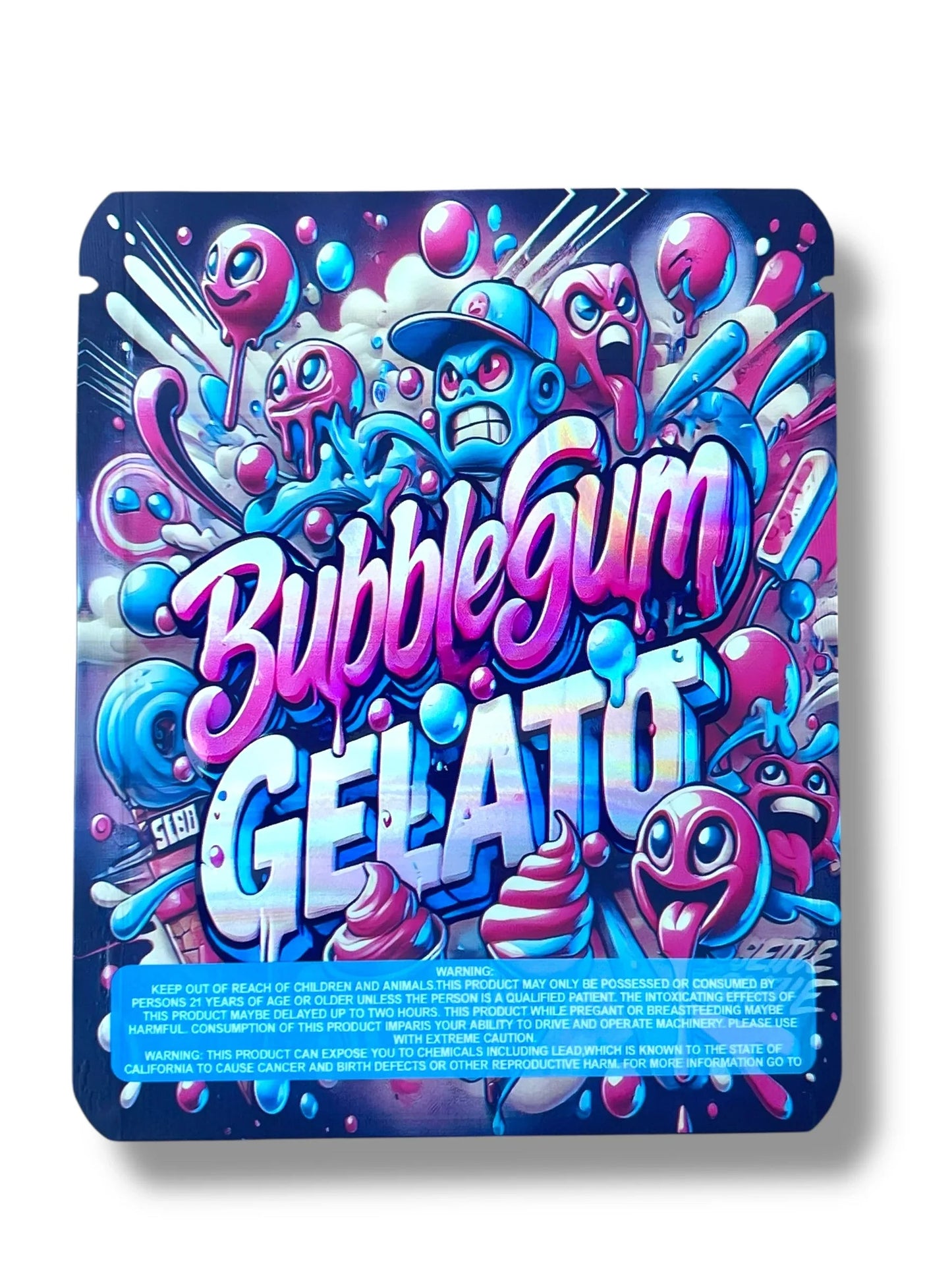 Bubblegum Gelato 3.5g Mylar Bag- Packaging Only - Black Unicorn Hub