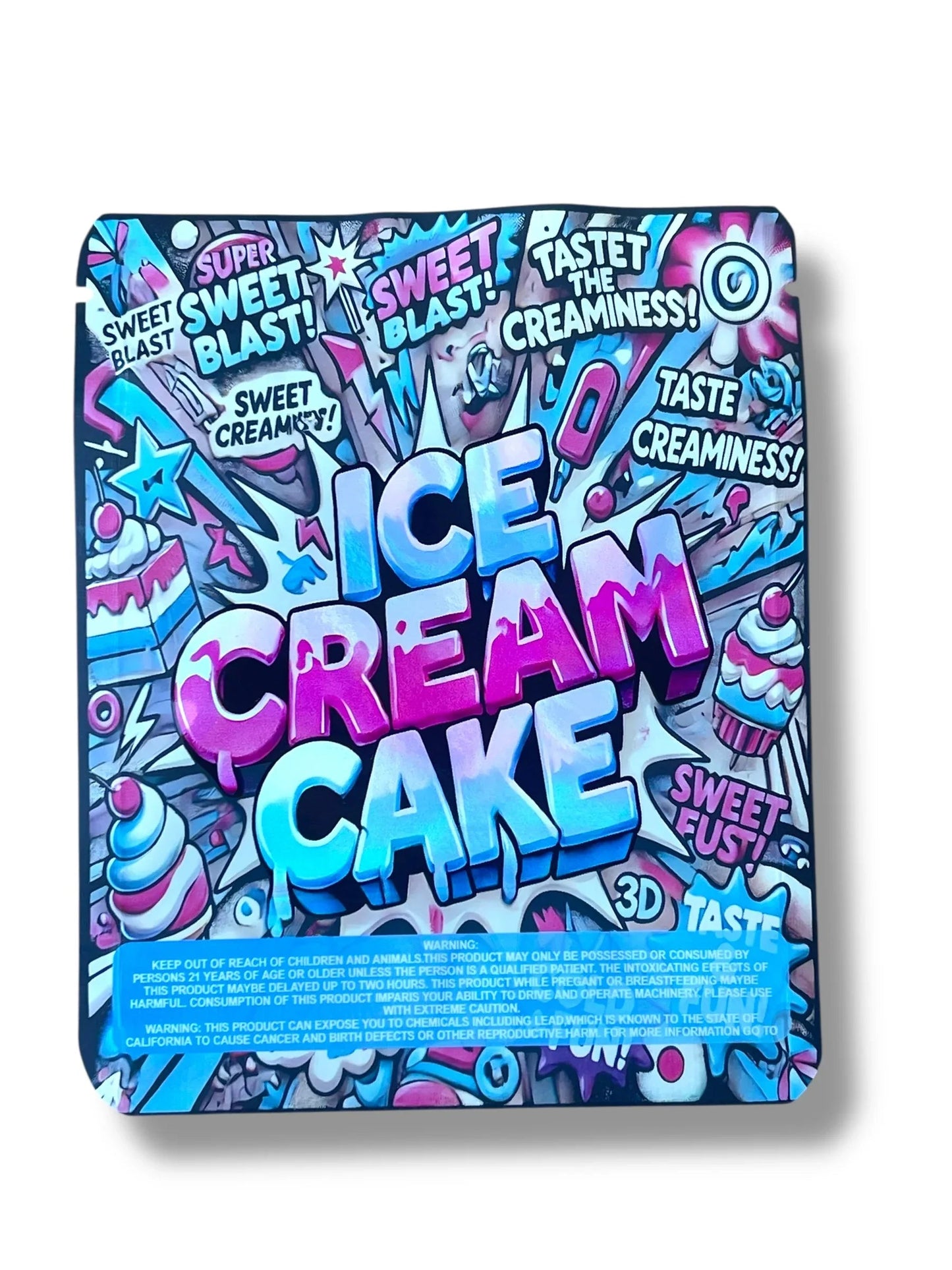 Ice Cream Cake 3.5g Mylar Bag- Packaging Only - Black Unicorn Hub