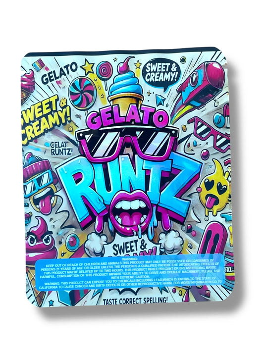 Gelato 3.5g Mylar Bag- Packaging Only - Black Unicorn Hub