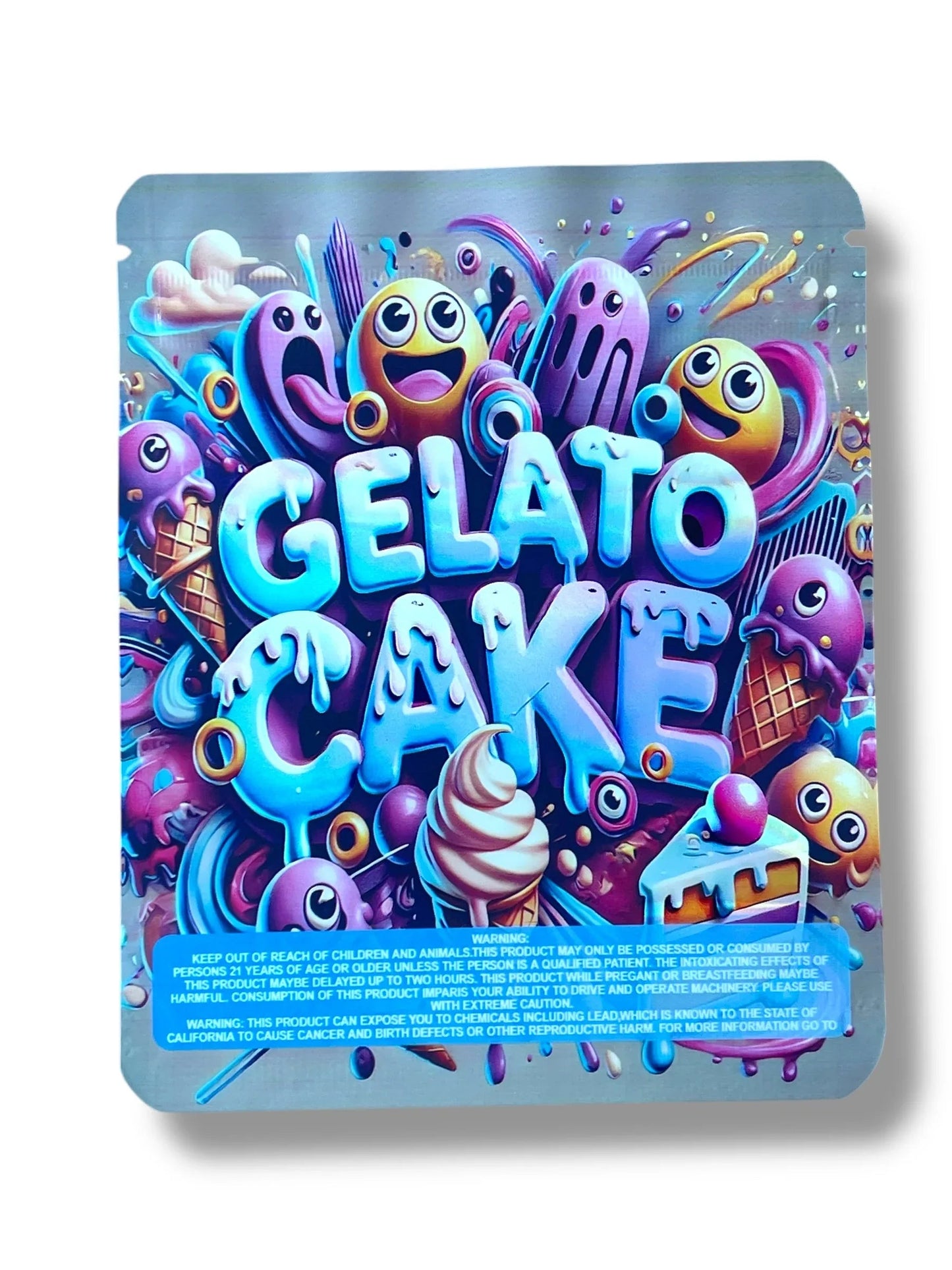 Gelato Cake 3.5g Mylar Bag- Packaging Only - Black Unicorn Hub