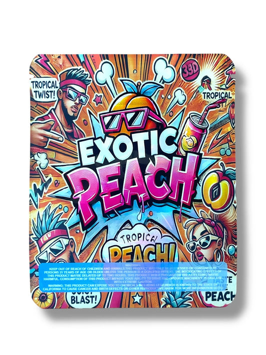 Exotic Peach 3.5g Mylar Bag- Packaging Only - Black Unicorn Hub