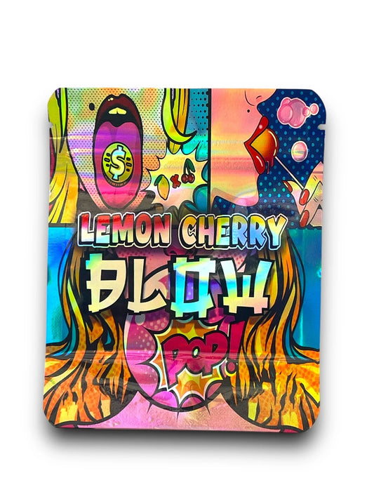 Lemon Cherry Blow POP Mylar Bags 3.5g Holographic - Black Unicorn Hub