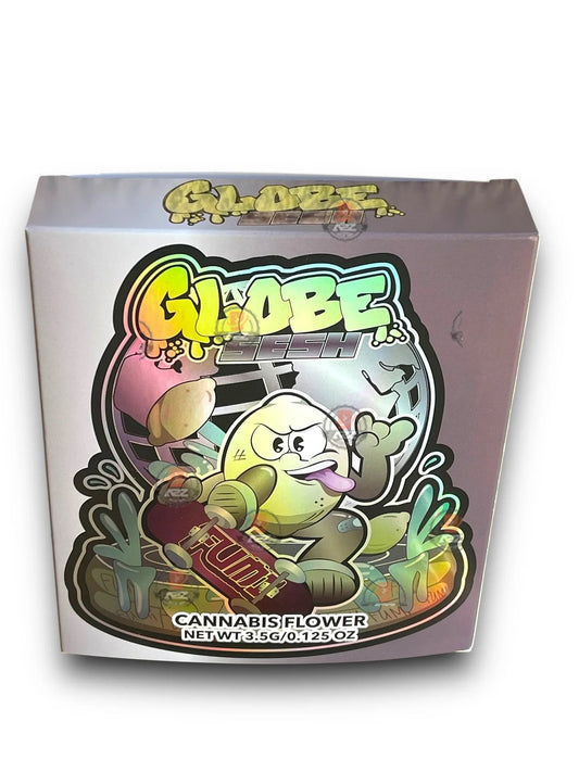 Fumi Globe Sesh Mylar Bags with Boxes 3.5g Box Packaging Holographic - Black Unicorn Hub