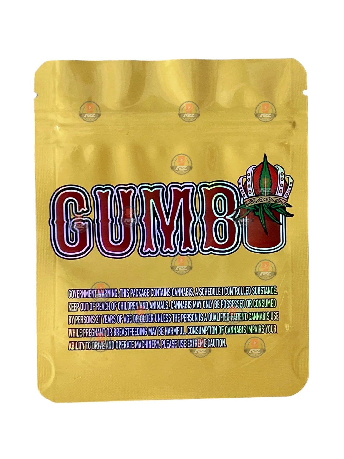 King Minute Gumbo New Drop 3.5g Mylar Bag Holographic Jokes Up Sour Life - Black Unicorn Hub