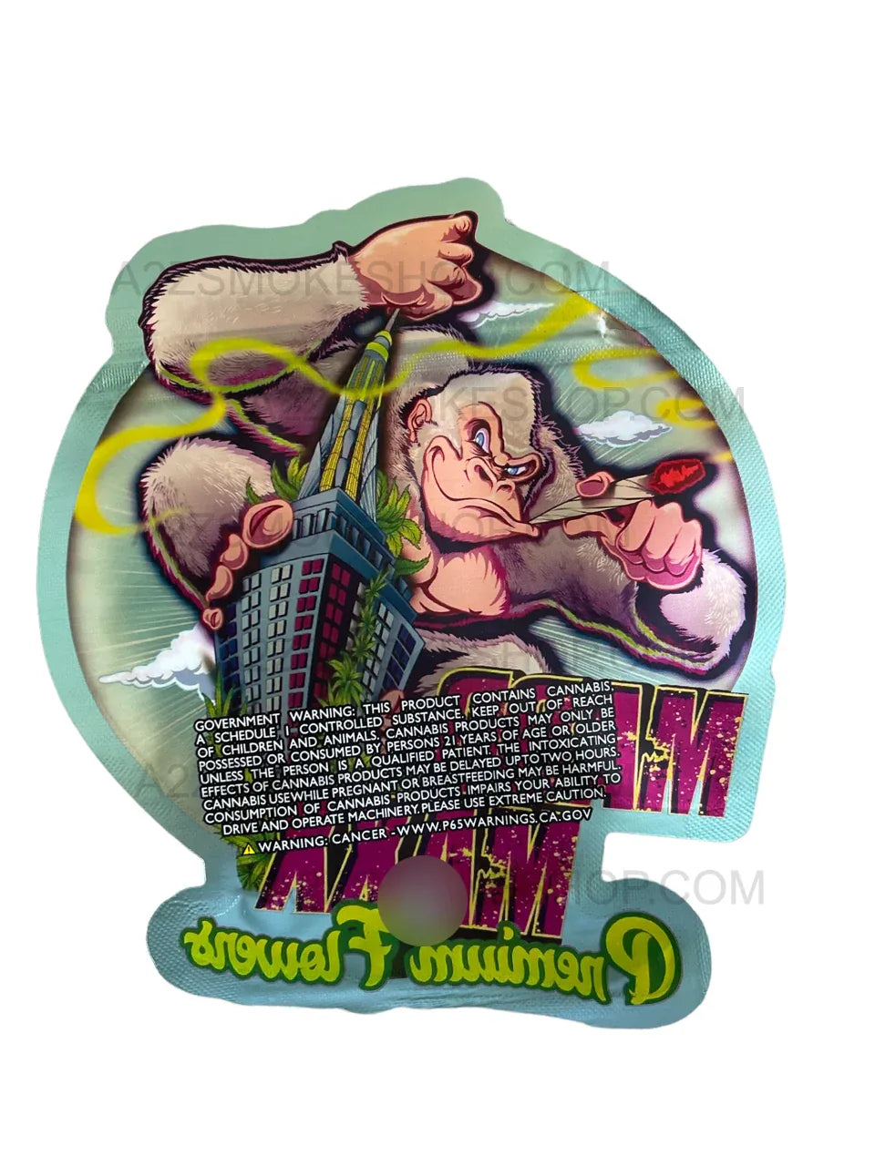 Mad Max Premium Flower Cut Out Mylar Bags 3.5g Die cut - Black Unicorn Hub