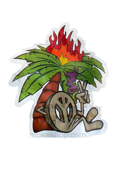 Peace Sign Mylar Cut out bag 3.5g Packaging Only - Black Unicorn Hub