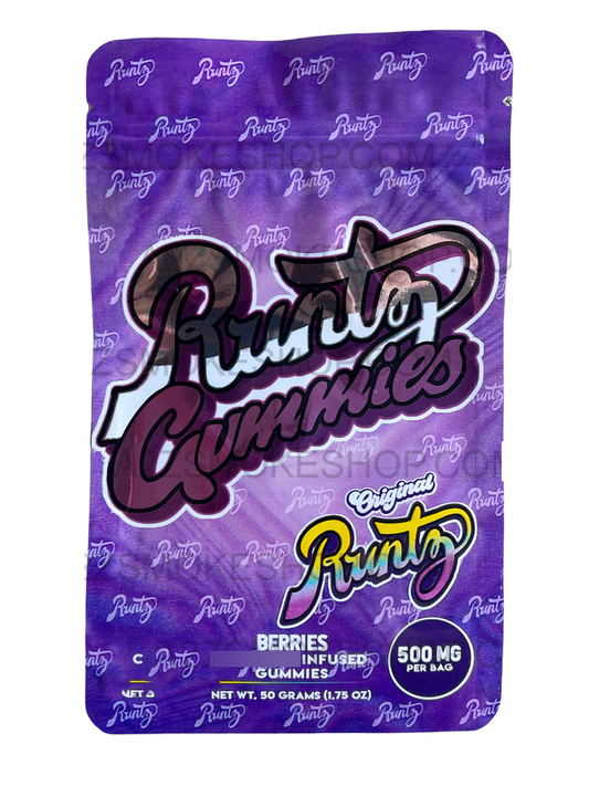 Gummies - Purple Berries 500mg Mylar Bag Packaging ONLY Does not include gummies