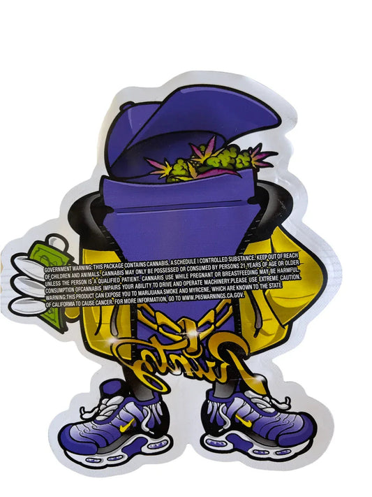 cut out Mylar bag 3.5g Packaging Only - Black Unicorn Hub