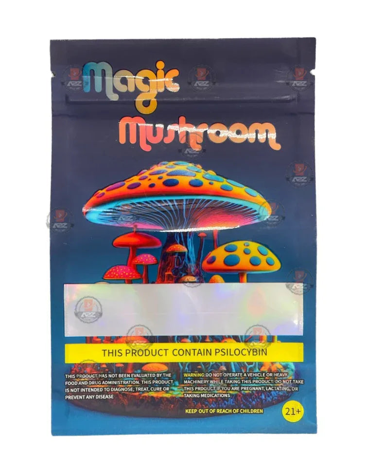 Magic Mushroom Mylar bags Empty Packaging #3 - Black Unicorn Hub