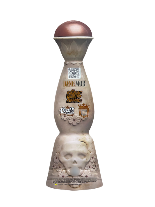 Dank Mob Taquila Bottle 3.5g Mylar Bag Cut Out-Holographic 2