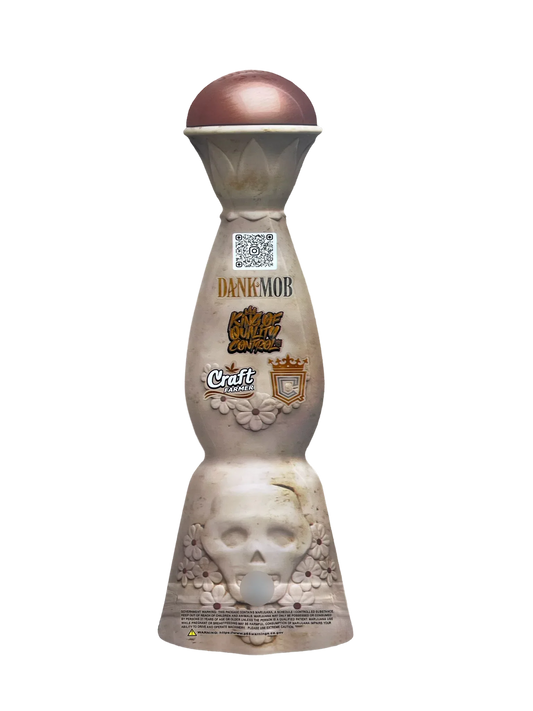 Dank Mob Taquila Bottle 3.5g Mylar Bag Cut Out-Holographic 2 - Black Unicorn Hub