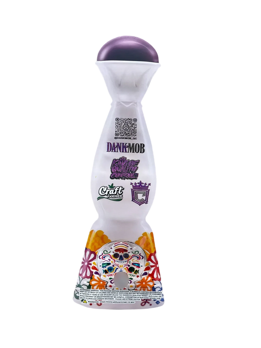 Dank Mob Taquila Bottle 3.5g Mylar Bag Cut Out-Holographic 3 - Black Unicorn Hub
