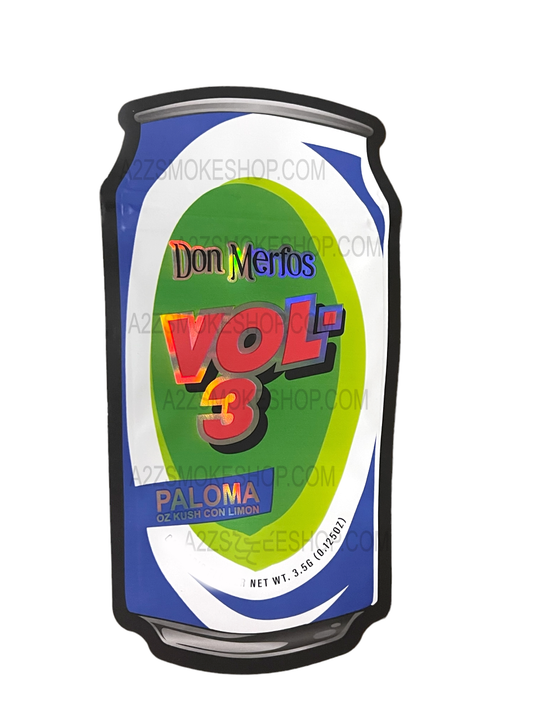 Vol 3 Paloma Don Merfos Cut out bag 3.5g Mylar bag Packaging Only