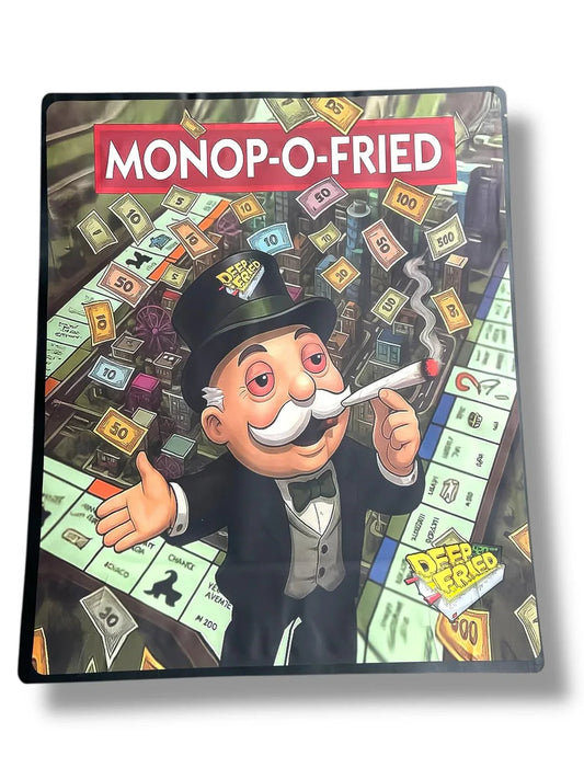 Deep Fried Monop-O-Fried Combo Sticker Mylar Bags | 16oz, 1oz & 3.5g - Black Unicorn Hub