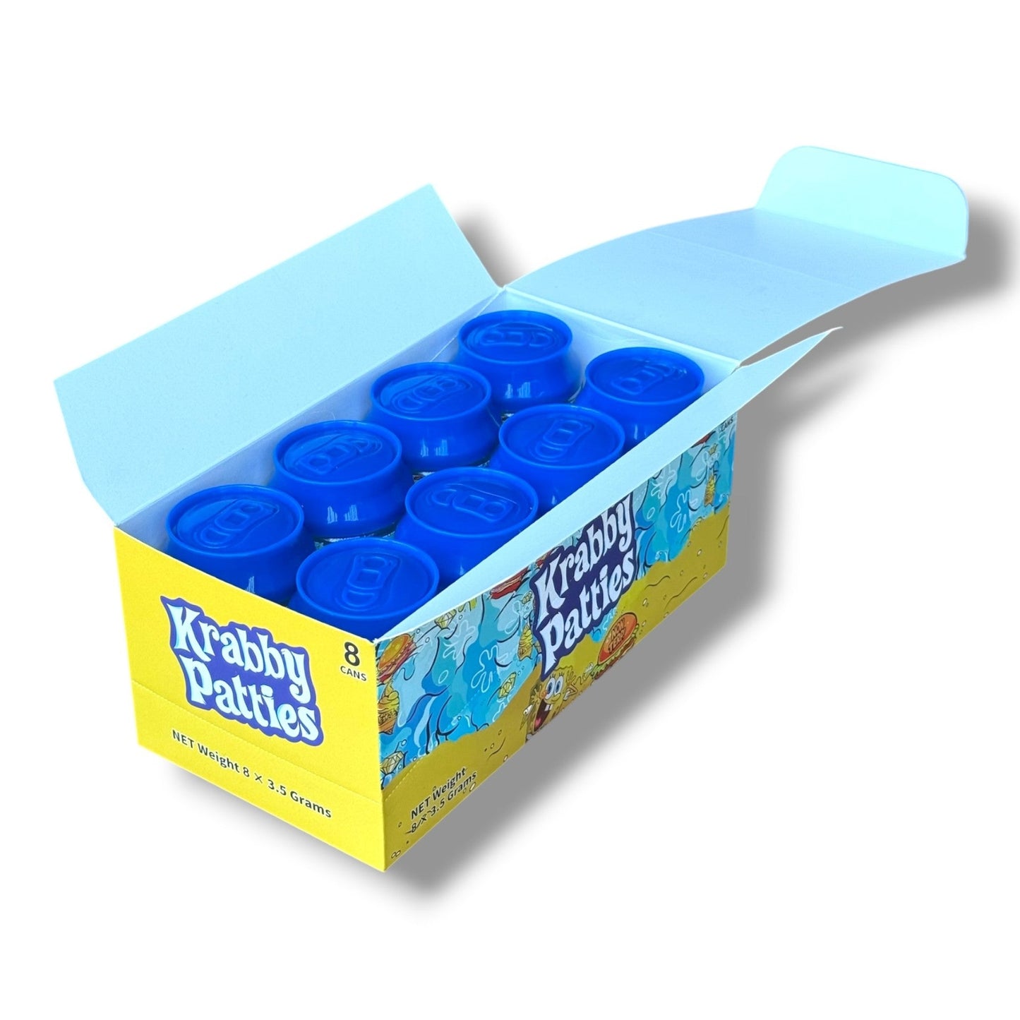 Krabby Patties 3.5g Cans - 8 cans in box