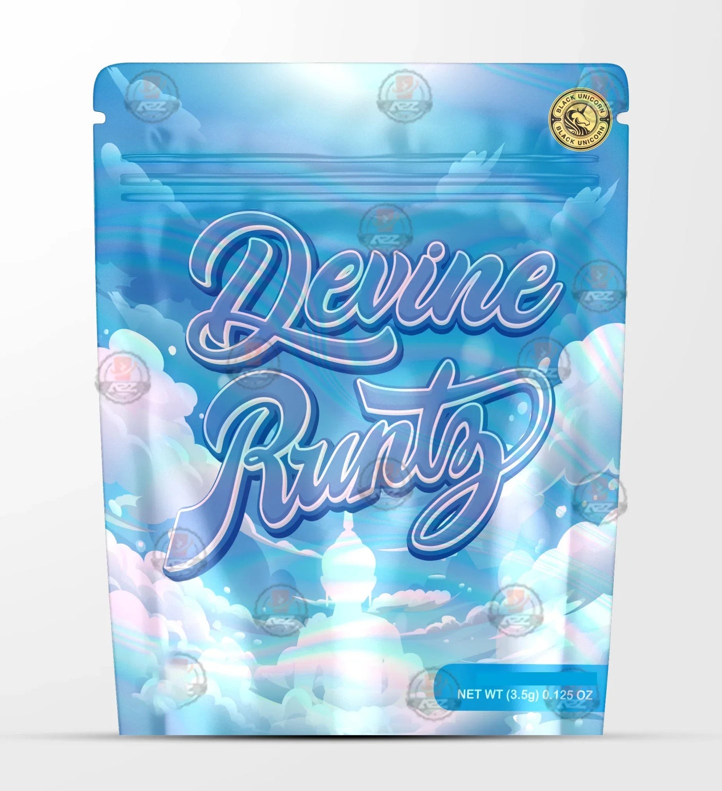 Devine Holographic Mylar bag 3.5g - Black Unicorn - Packaging only - Black Unicorn Hub