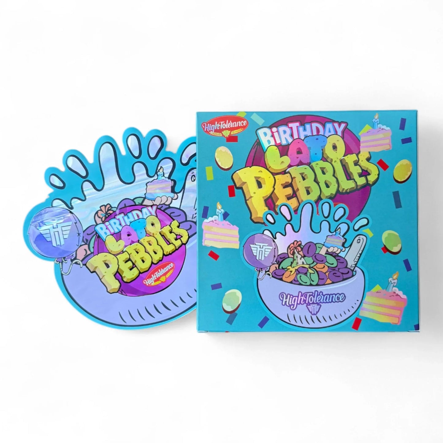 Birthday Lato Mylar Bags with Boxes 3.5g Box Packaging High Tolerance - Black Unicorn Hub