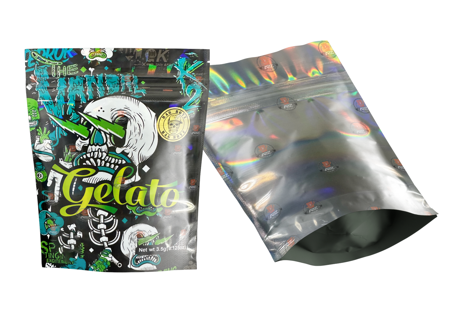 Gelato Vandal K2 Mylar bags 3.5g Packaging Only