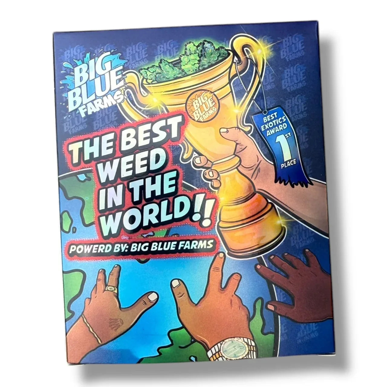 Big Blue farms The Best 1St Place Mylar Bags with Boxes 3.5g Box Packaging - Black Unicorn Hub