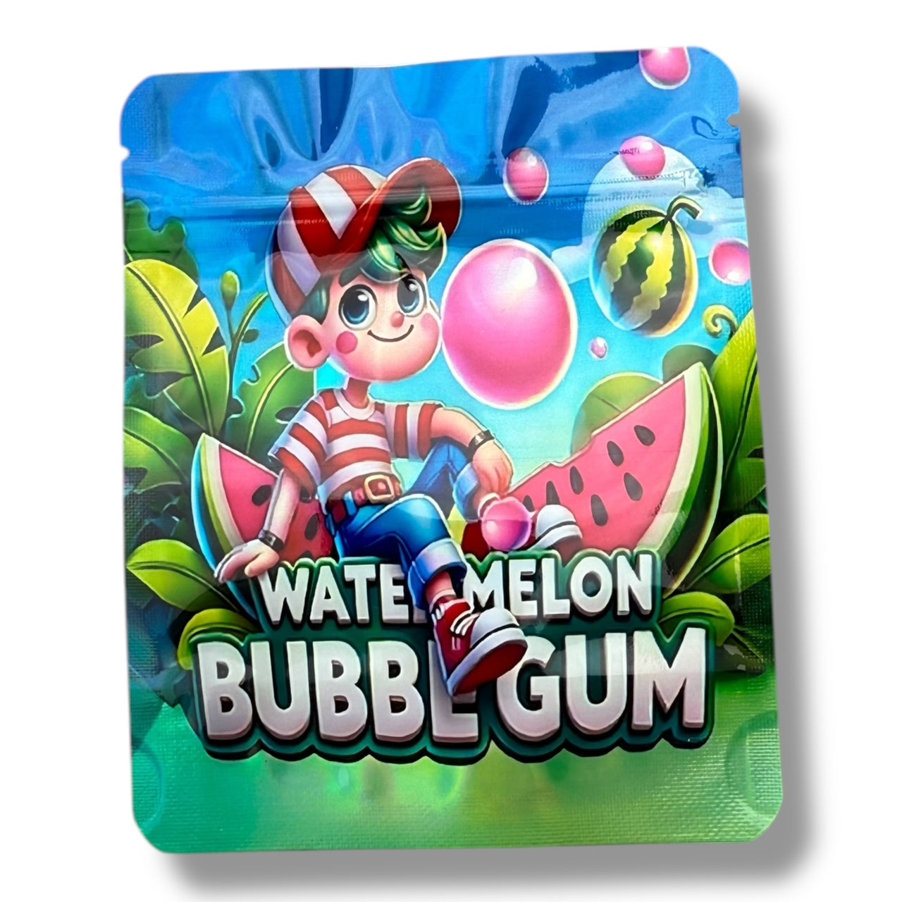 Watermelon Bubblegum Mylar Bags with Boxes 3.5g Box Packaging