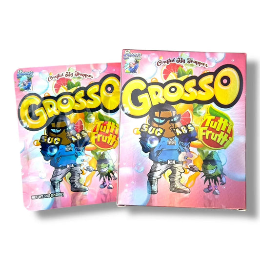 Grosso Tutti Frutti Sugar Mylar Bags with Boxes 3.5g Box Packaging Crafted By Trappers - Black Unicorn Hub