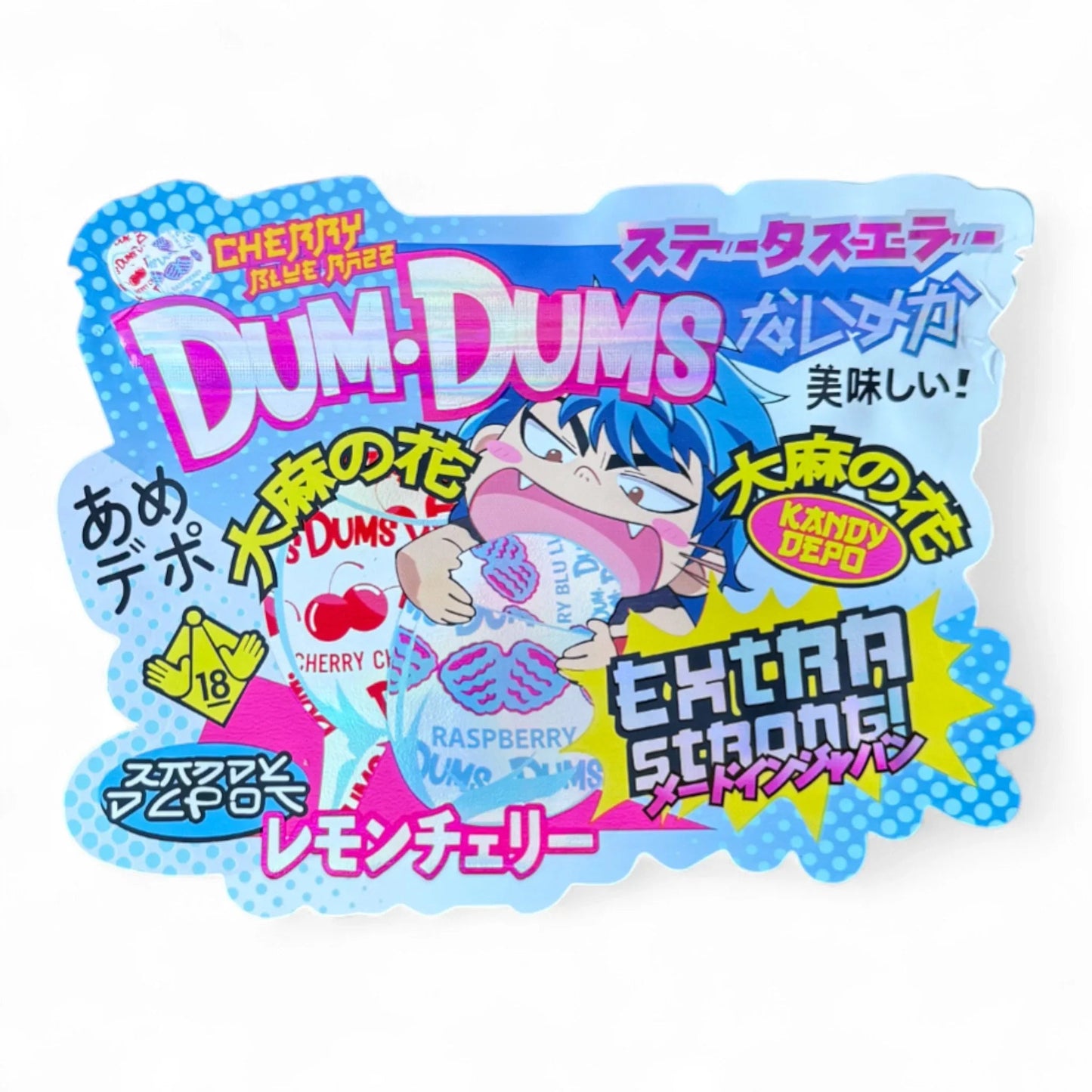Dum Dums Extra Strong Mylar Bags with Boxes 3.5g Box Packaging Kandy Depo - Black Unicorn Hub