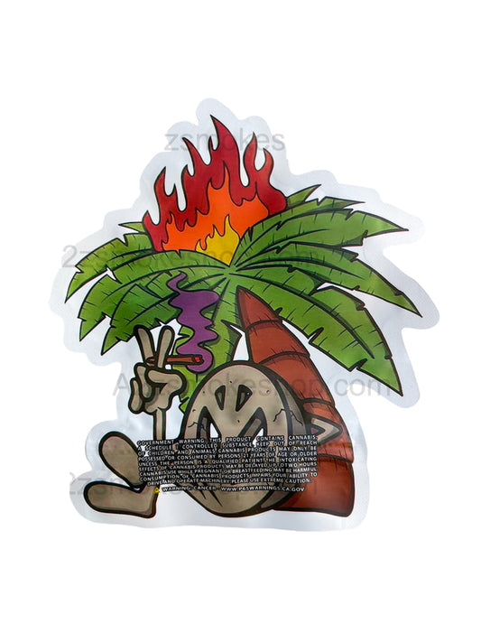 Peace Sign Mylar Cut out bag 3.5g Packaging Only