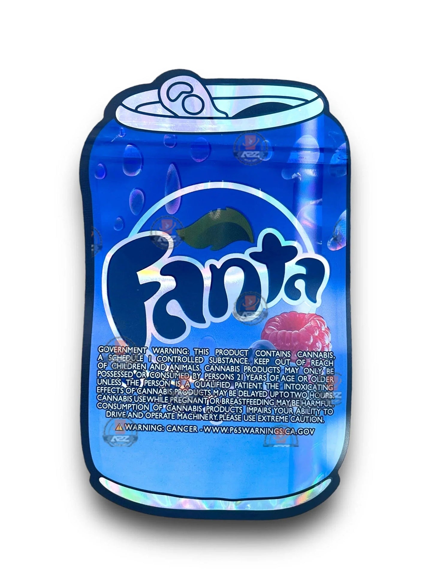 Fanta Berry 3.5G Mylar Bags Holographic - Black Unicorn Hub