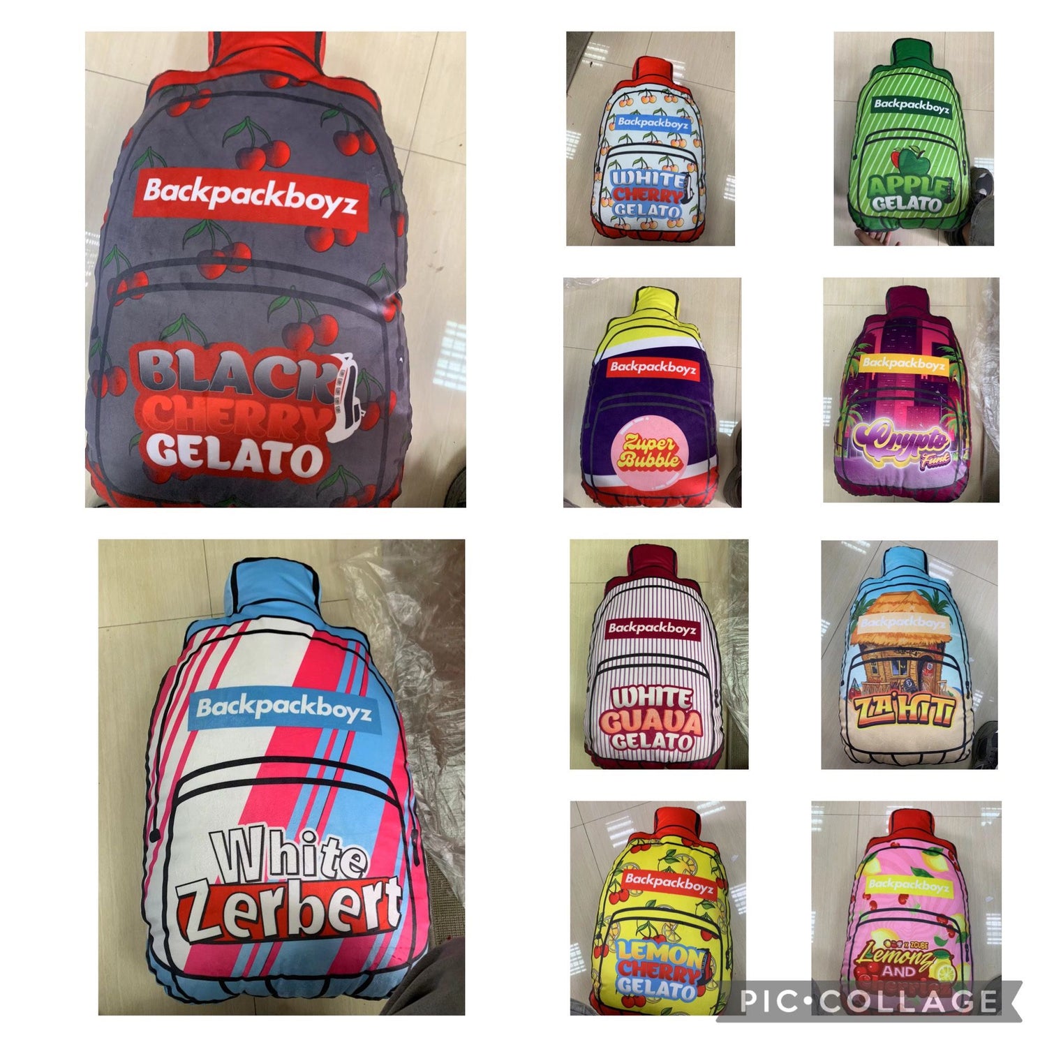 Backpack Boyz Vape Shape Pillows