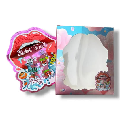 Sweet Tooth 3.5g Mylar Bags & Boxes with Window - Black Unicorn Hub
