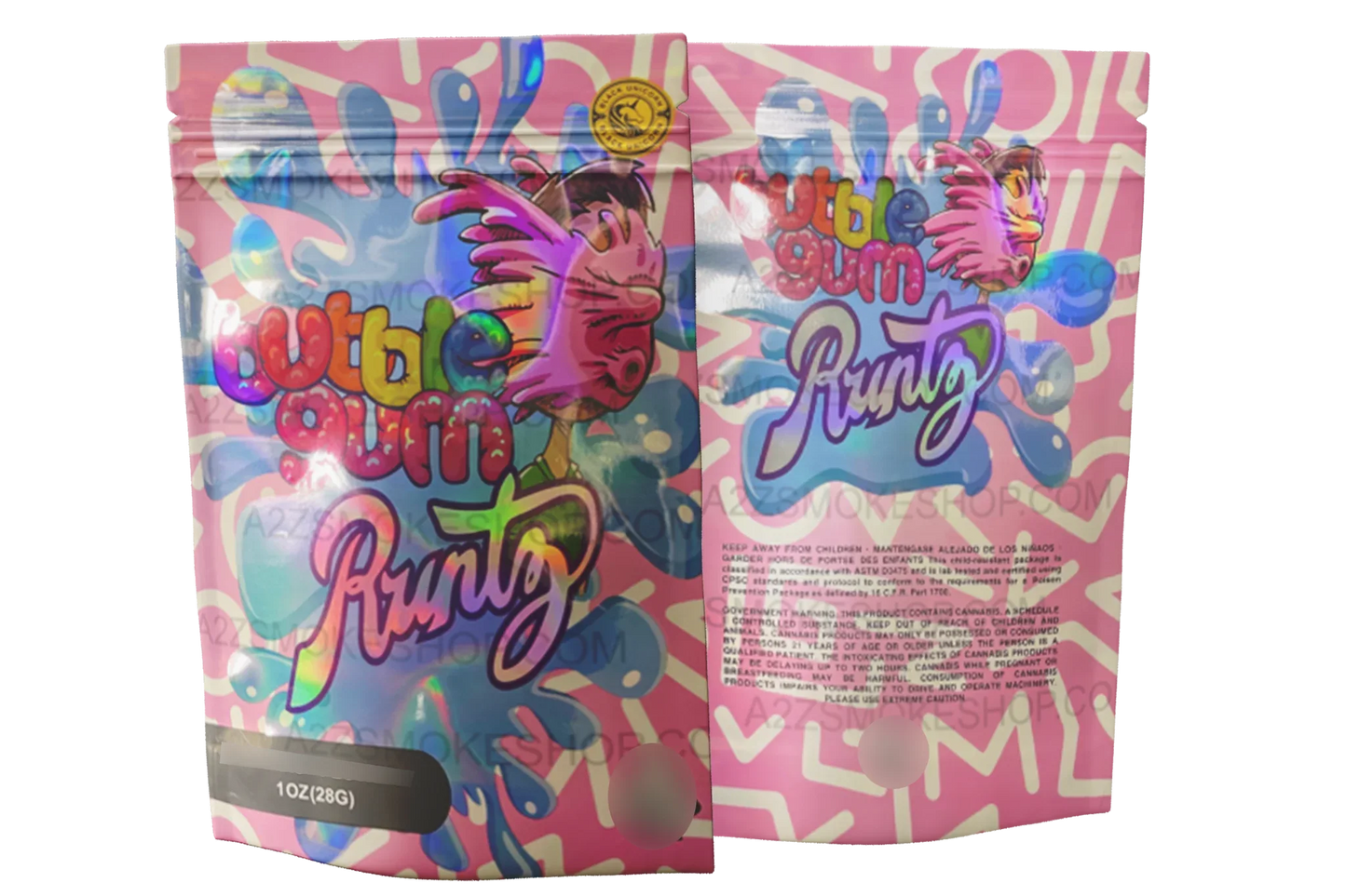 Blackunicorn Bubblegum 1 OZ 28G Mylar Bag - Black Unicorn Hub