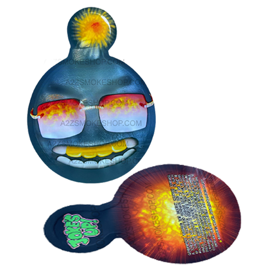 Jokes Up Bombotta Cut Out Mylar Bags 3.5g Bomb Die cut Holographic