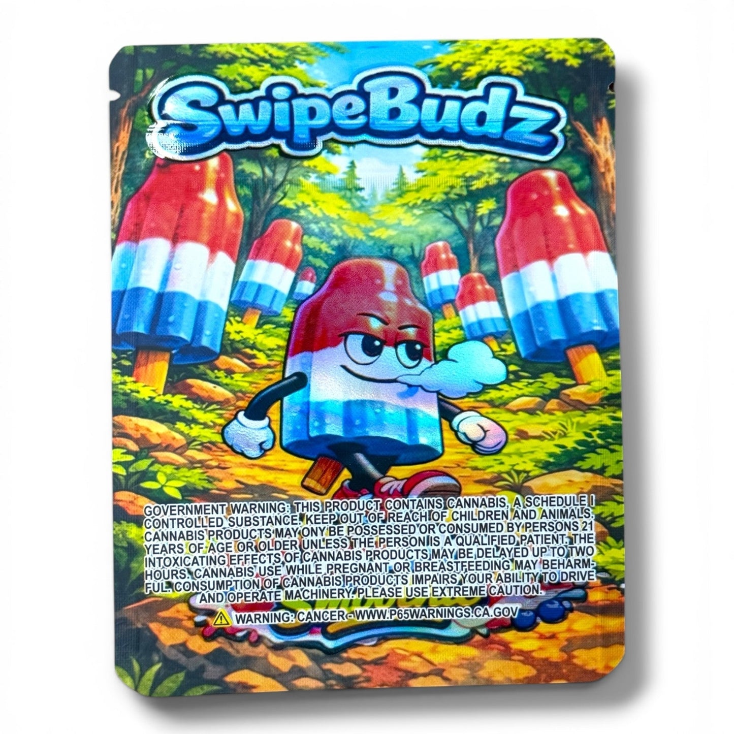 Swipe Budz Bomb Pop Smoothie 3.5g Mylar Bag- Packaging