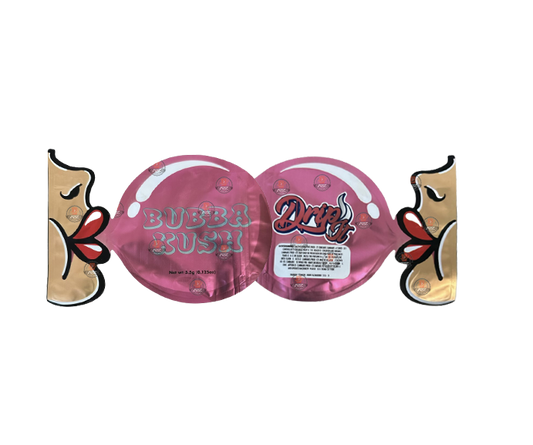 Bubba Kush 3.5G Mylar Bag Die cut Packaging Only