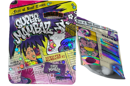 Merfos Exotics Super Mambaz bag  3.5g Holographic Mylar bag -Packaging Only -NEW