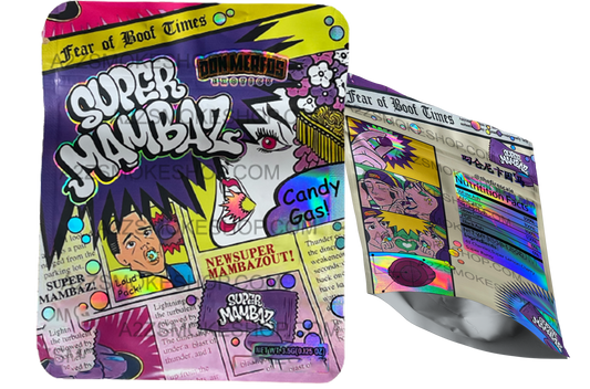Merfos Exotics Super Mambaz bag  3.5g Holographic Mylar bag -Packaging Only -NEW