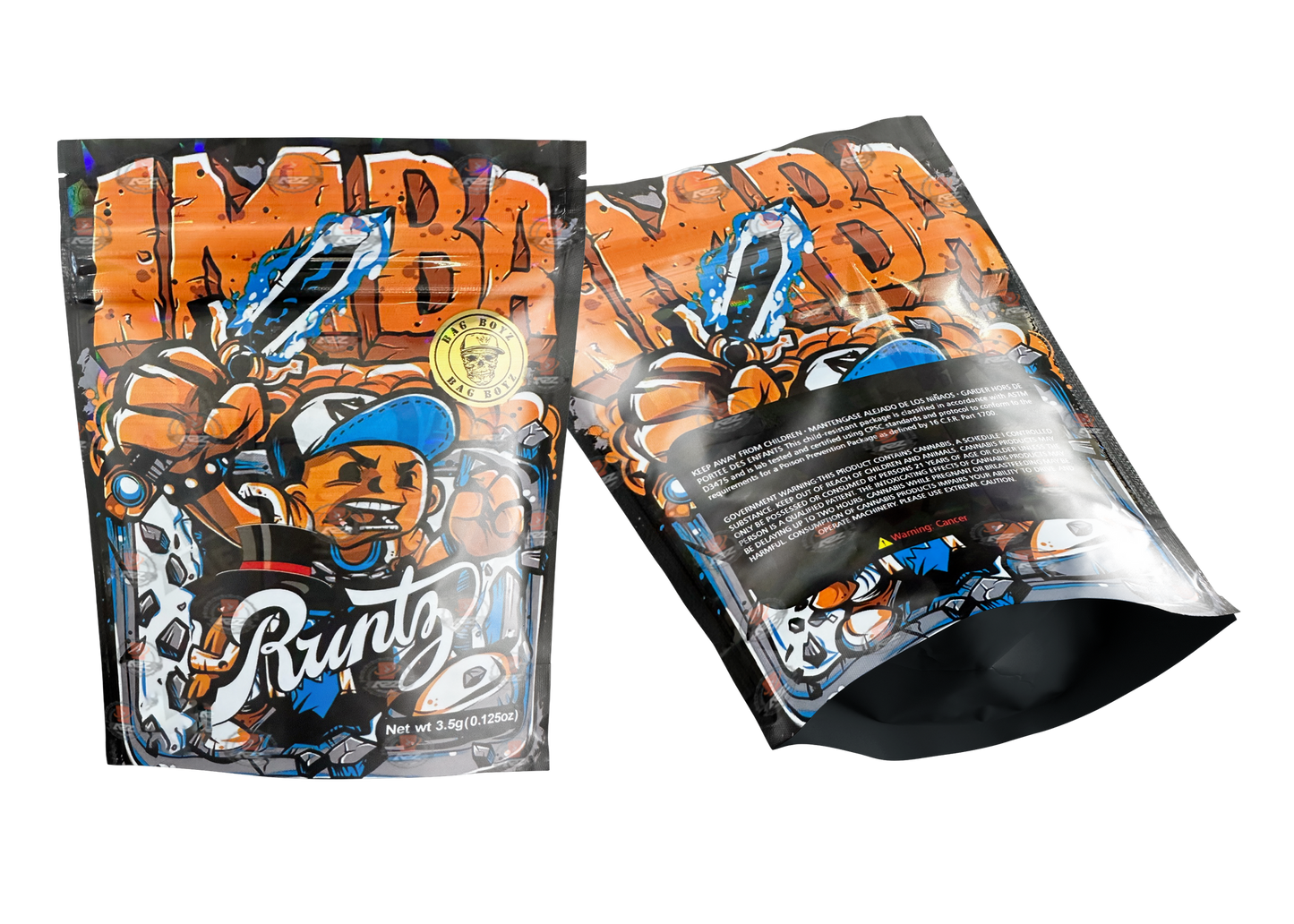 IMBA mylar bags 3.5g