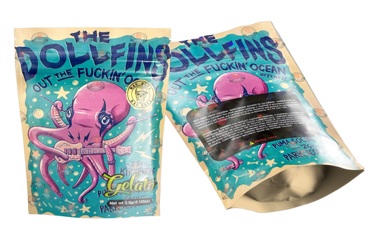GELATO THE DOLLFINS HOLOGRAPHIC MYLAR BAG 3.5g Packaging Only