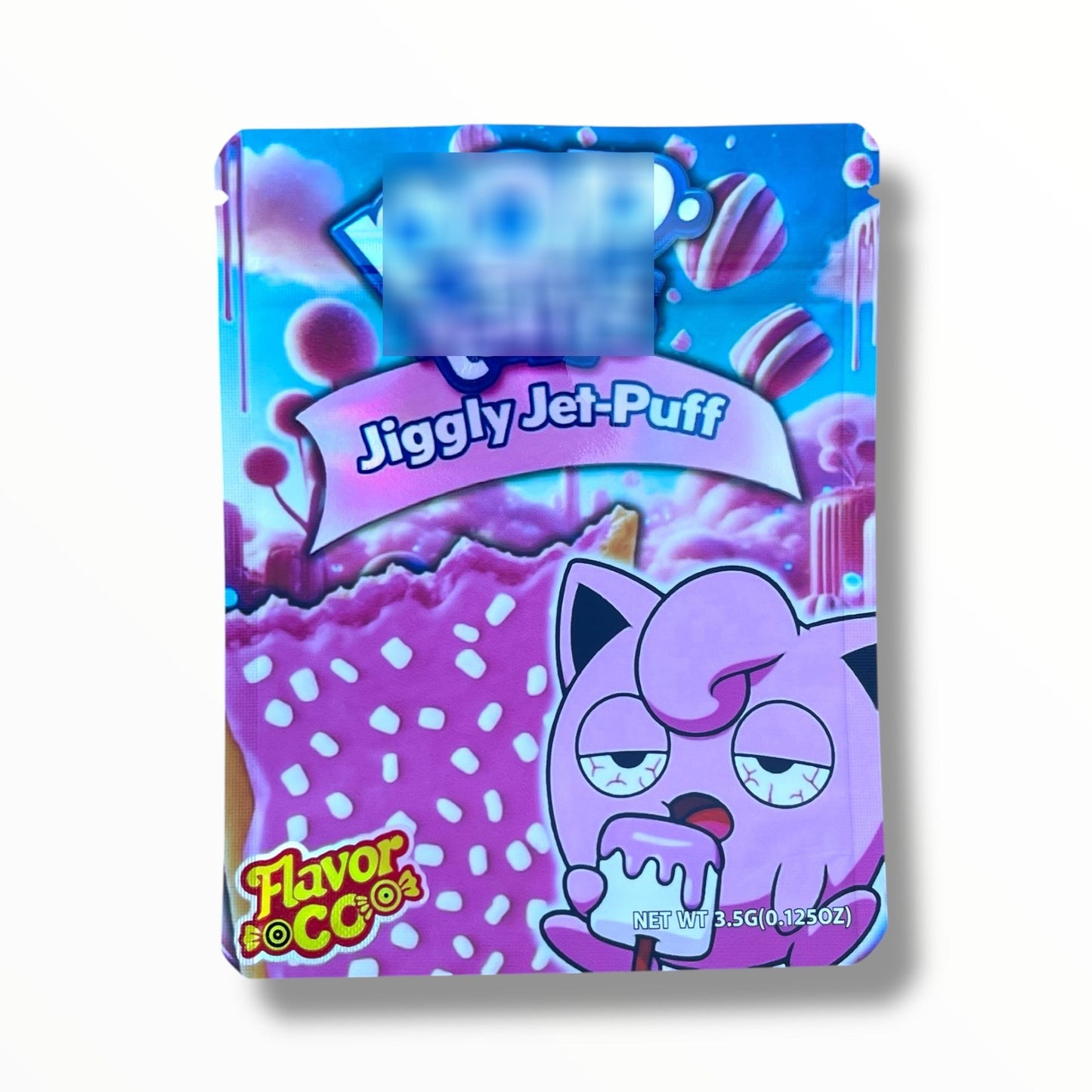 Pop Jiggly Jet Puff 3.5g Mylar Bag- Packaging Only Flavor Co