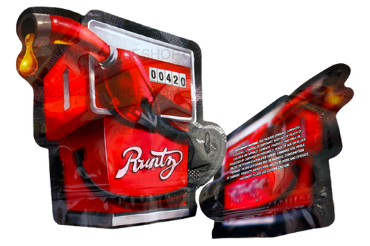 420 Cut Out Mylar Bags 3.5g Die cut