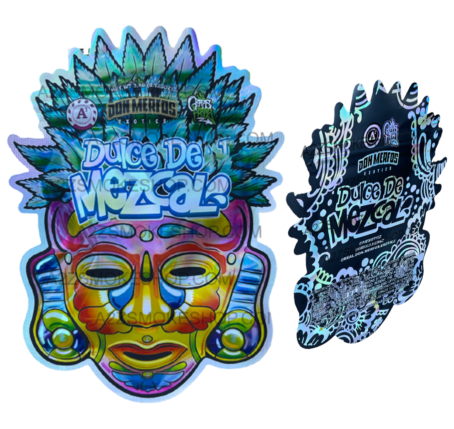 Don Merfos Dulce De Mezcal bag  3.5g Holographic Mylar bag -Packaging Only -NEW