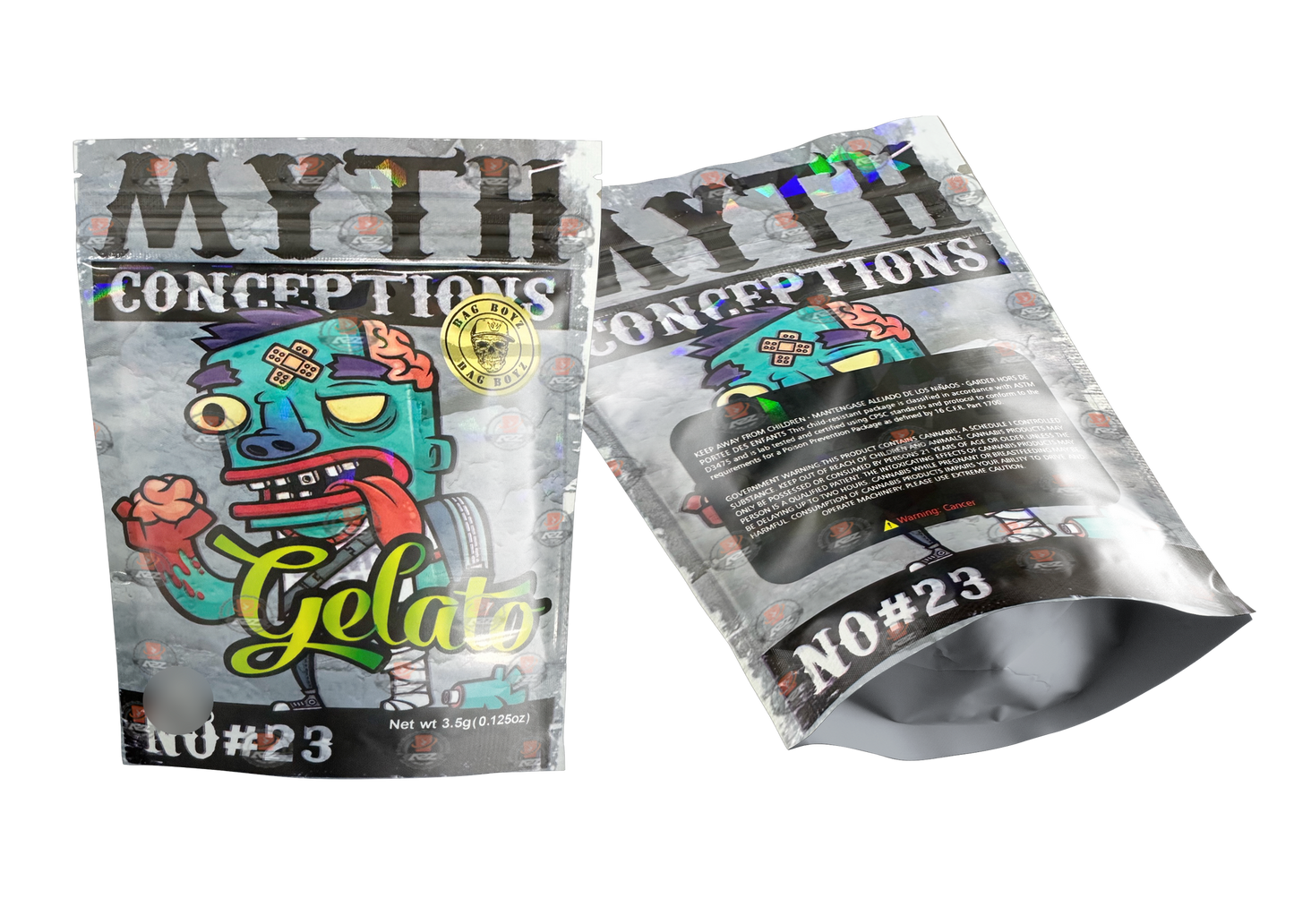 Bag Boyz Gelato Myth Conception No #23 Mylar bags 3.5g Packaging Only