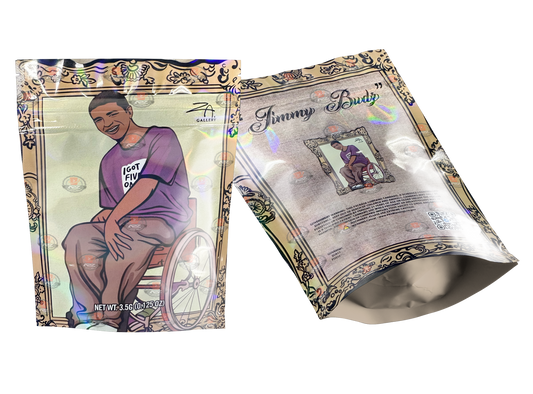 Jimmy Budz Mylar bag 3.5g  Packaging Only