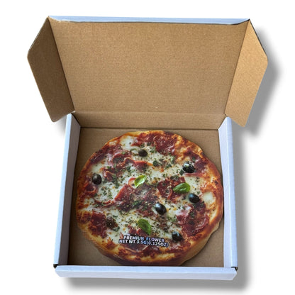 ZAZA John's Pizza Mylar Bags with Boxes 3.5g Box Packaging