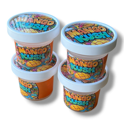 Mango Kush Ice Cream Style 3.5G Plastic Jars with Display Boxes – Packaging Only
