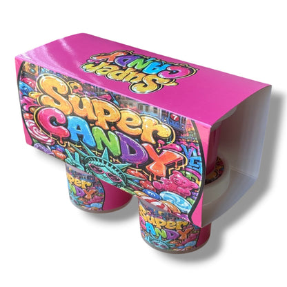 Super Candy Ice Cream Style 3.5G Plastic Jars with Display Boxes – Packaging Only