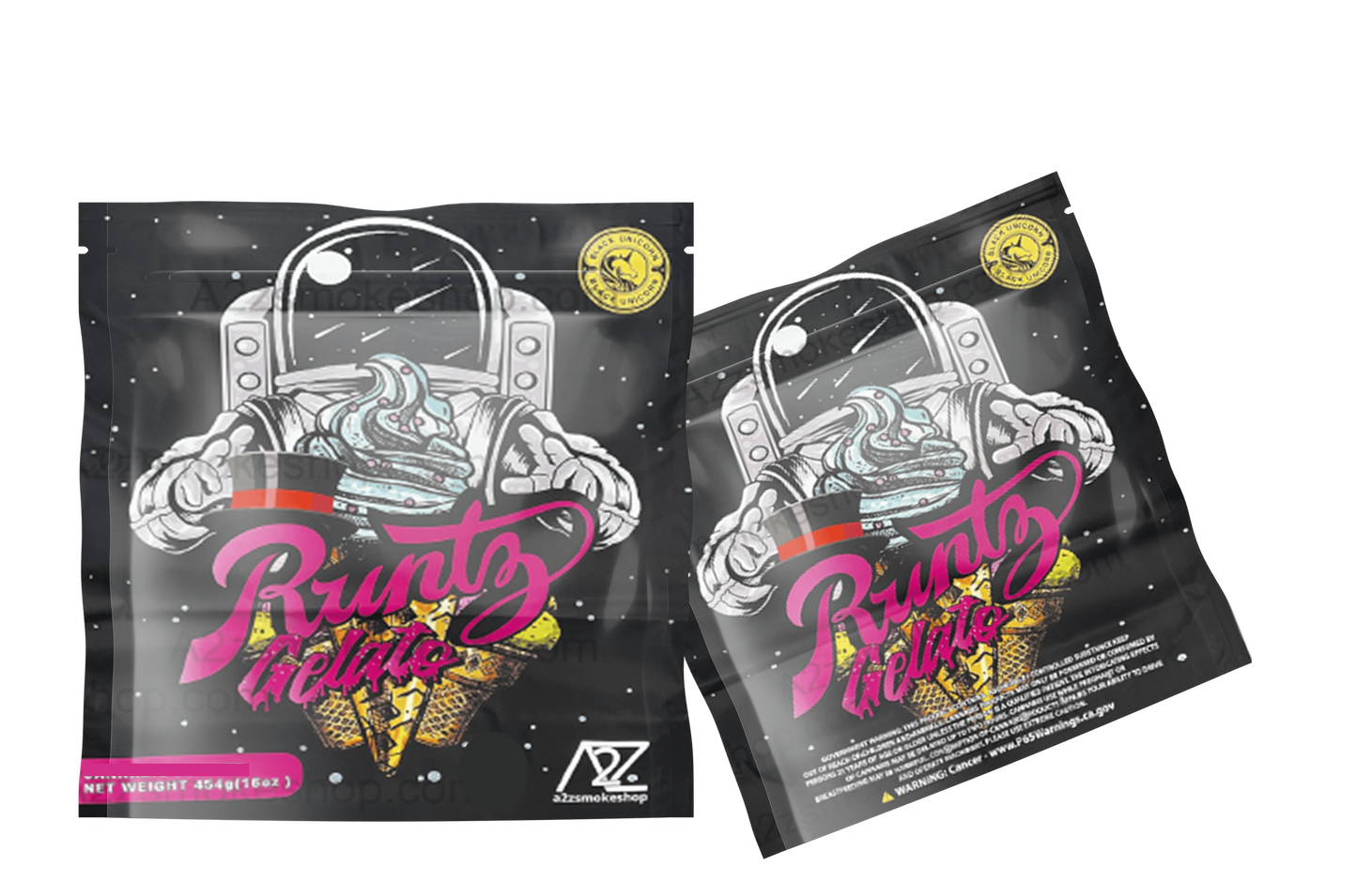 Black Unicorn - Pound Bag (Large)-Runtz Gelato Mylar bag  1LBS - 16OZ (454g)
