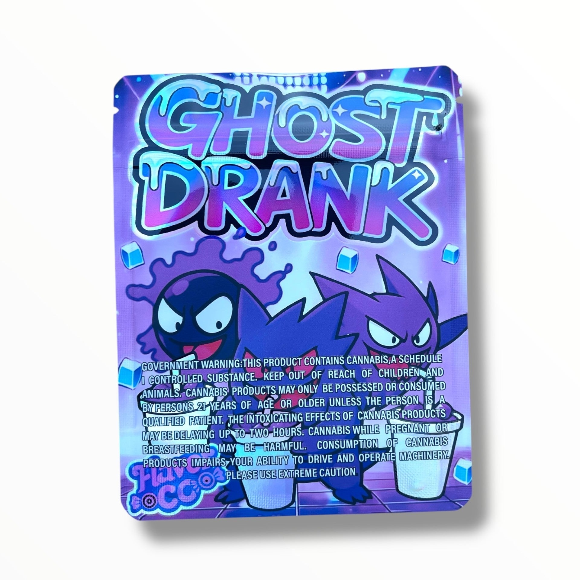 Ghost Drank 3.5g Mylar Bag- Packaging Only Flavor Co